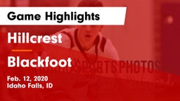 Hillcrest  vs Blackfoot  Game Highlights - Feb. 12, 2020