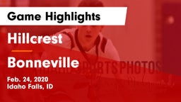 Hillcrest  vs Bonneville  Game Highlights - Feb. 24, 2020