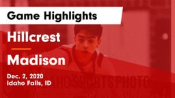 Hillcrest  vs Madison  Game Highlights - Dec. 2, 2020