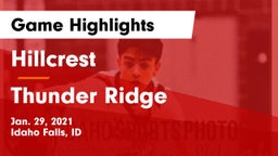 Hillcrest  vs Thunder Ridge  Game Highlights - Jan. 29, 2021