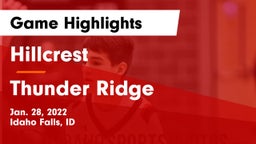 Hillcrest  vs Thunder Ridge  Game Highlights - Jan. 28, 2022