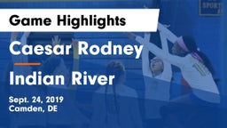 Caesar Rodney  vs Indian River  Game Highlights - Sept. 24, 2019