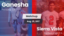 Matchup: Ganesha  vs. Sierra Vista  2017