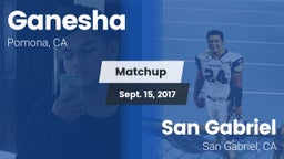 Matchup: Ganesha  vs. San Gabriel  2017