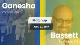 Matchup: Ganesha  vs. Bassett  2017