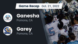 Recap: Ganesha  vs. Garey  2022