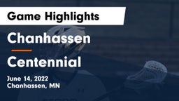 Chanhassen  vs Centennial  Game Highlights - June 14, 2022