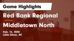Red Bank Regional  vs Middletown North  Game Highlights - Feb. 13, 2020