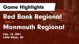 Red Bank Regional  vs Monmouth Regional  Game Highlights - Feb. 13, 2021