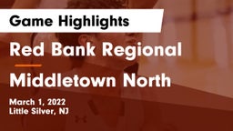 Red Bank Regional  vs Middletown North  Game Highlights - March 1, 2022