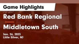 Red Bank Regional  vs Middletown South  Game Highlights - Jan. 26, 2023