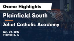 Plainfield South  vs Joliet Catholic Academy  Game Highlights - Jan. 22, 2022