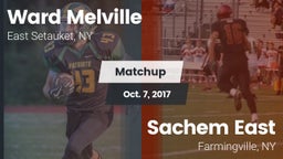 Matchup: Ward Melville  vs. Sachem East  2017