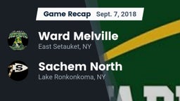 Recap: Ward Melville  vs. Sachem North  2018