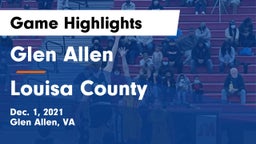 Glen Allen  vs Louisa County  Game Highlights - Dec. 1, 2021