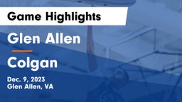 Glen Allen  vs Colgan  Game Highlights - Dec. 9, 2023