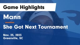 Mann  vs She Got Next Tournament Game Highlights - Nov. 25, 2023