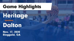 Heritage  vs Dalton  Game Highlights - Nov. 17, 2020
