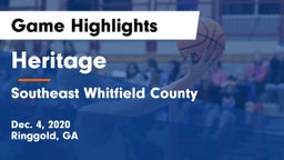 Heritage  vs Southeast Whitfield County Game Highlights - Dec. 4, 2020