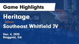 Heritage  vs Southeast Whitfield JV Game Highlights - Dec. 4, 2020