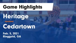 Heritage  vs Cedartown  Game Highlights - Feb. 5, 2021