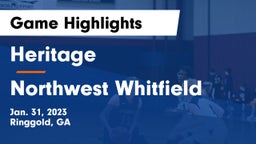 Heritage  vs Northwest Whitfield  Game Highlights - Jan. 31, 2023