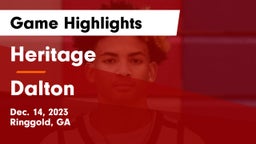 Heritage  vs Dalton  Game Highlights - Dec. 14, 2023