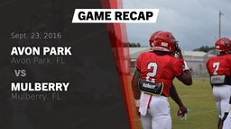 Recap: Avon Park  vs. Mulberry  2016