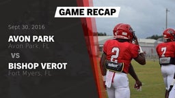 Recap: Avon Park  vs. Bishop Verot  2016