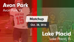 Matchup: Avon Park High vs. Lake Placid  2016