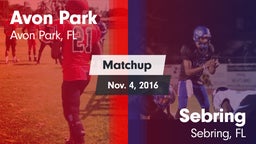 Matchup: Avon Park High vs. Sebring  2016