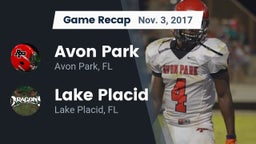 Recap: Avon Park  vs. Lake Placid  2017