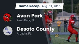 Recap: Avon Park  vs. Desoto County  2018