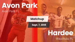 Matchup: Avon Park High vs. Hardee  2018