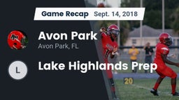 Recap: Avon Park  vs. Lake Highlands Prep 2018