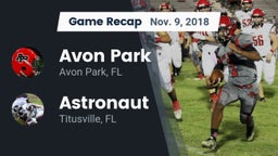 Recap: Avon Park  vs. Astronaut  2018