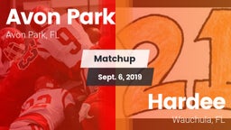 Matchup: Avon Park High vs. Hardee  2019