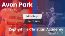 Matchup: Avon Park High vs. Zephyrhills Christian Academy  2019