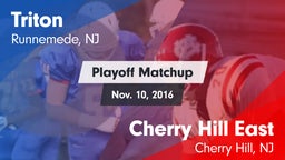 Matchup: Triton  vs. Cherry Hill East  2016