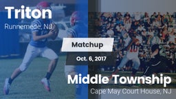 Matchup: Triton  vs. Middle Township  2017