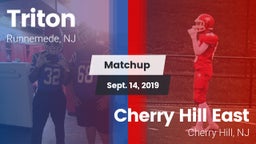 Matchup: Triton  vs. Cherry Hill East  2019