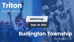 Matchup: Triton  vs. Burlington Township  2019