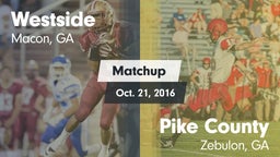 Matchup: Westside  vs. Pike County  2016