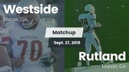 Matchup: Westside  vs. Rutland  2019