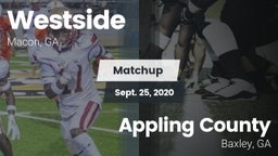 Matchup: Westside  vs. Appling County  2020