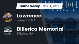 Recap: Lawrence  vs. Billerica Memorial  2019
