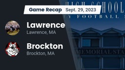 Recap: Lawrence  vs. Brockton  2023