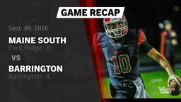 Recap: Maine South  vs. Barrington  2016