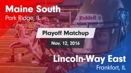 Matchup: Maine South High vs. Lincoln-Way East  2016
