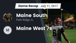 Recap: Maine South  vs. Maine West 7s 2017
